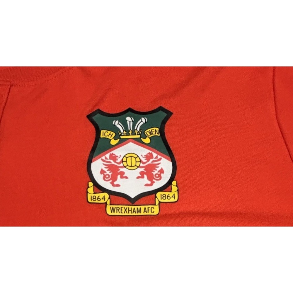 United Airlines Polaris Men's L/XL Wrexham AFC Henley Shirt Orange